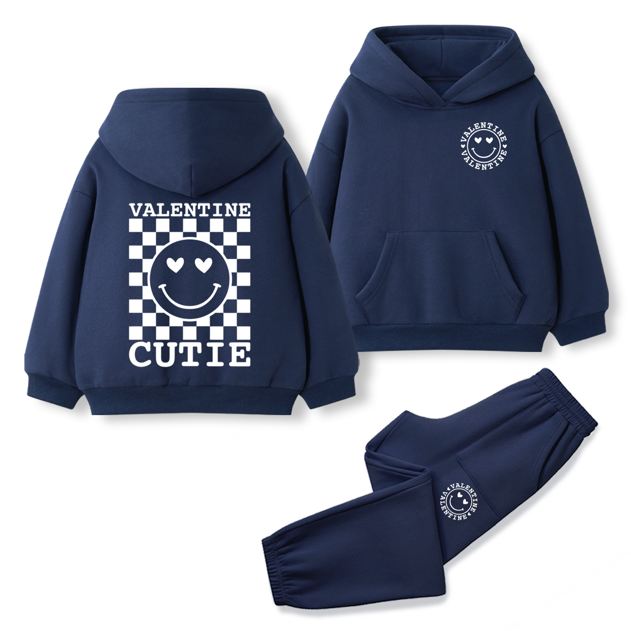 Valentine Cutie Toddler&Kids Hoodie Set
