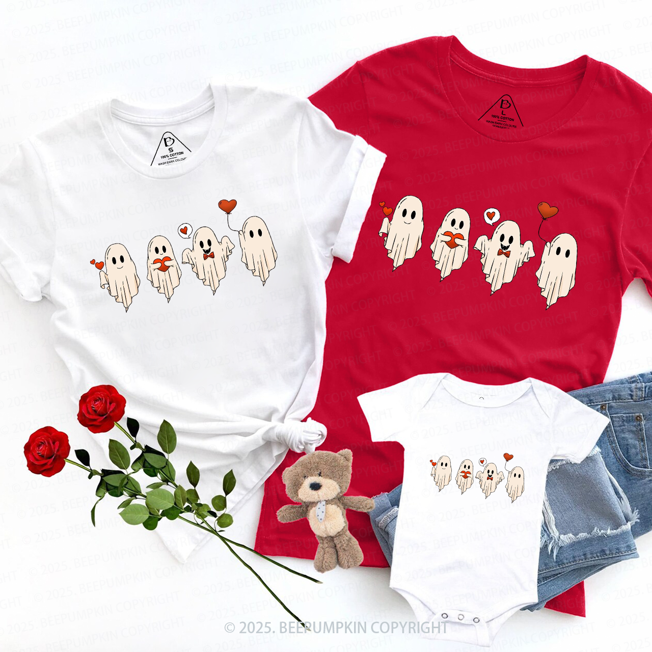 Valentines Ghost Family Shirt