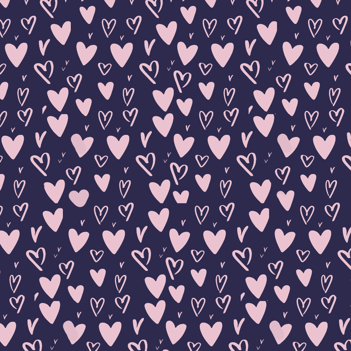 Pink Love On Navy All-Over Print Mom&Me Cuffed Pajama Sets