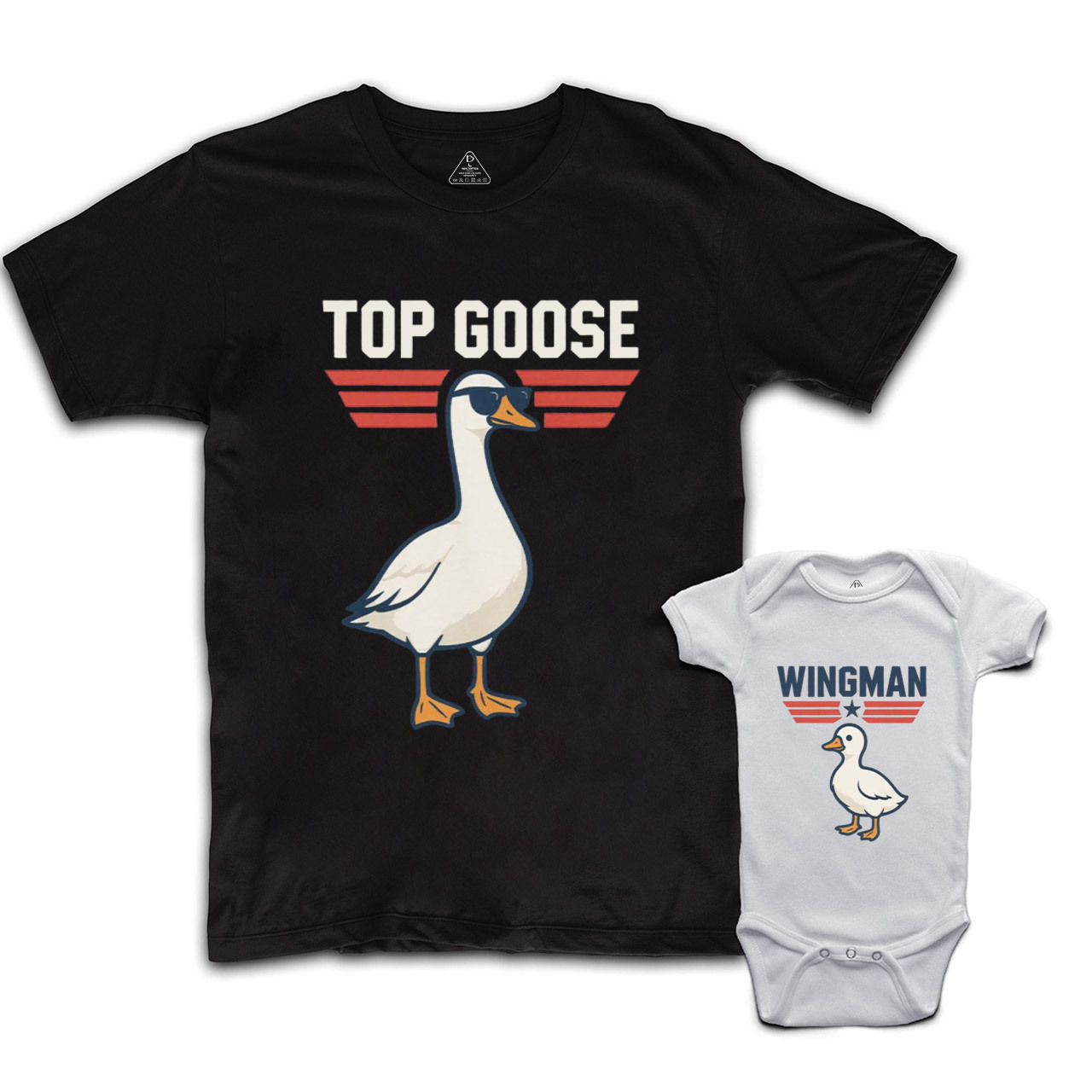 Top Goose And Wingman Dad&Me Matching Shirts