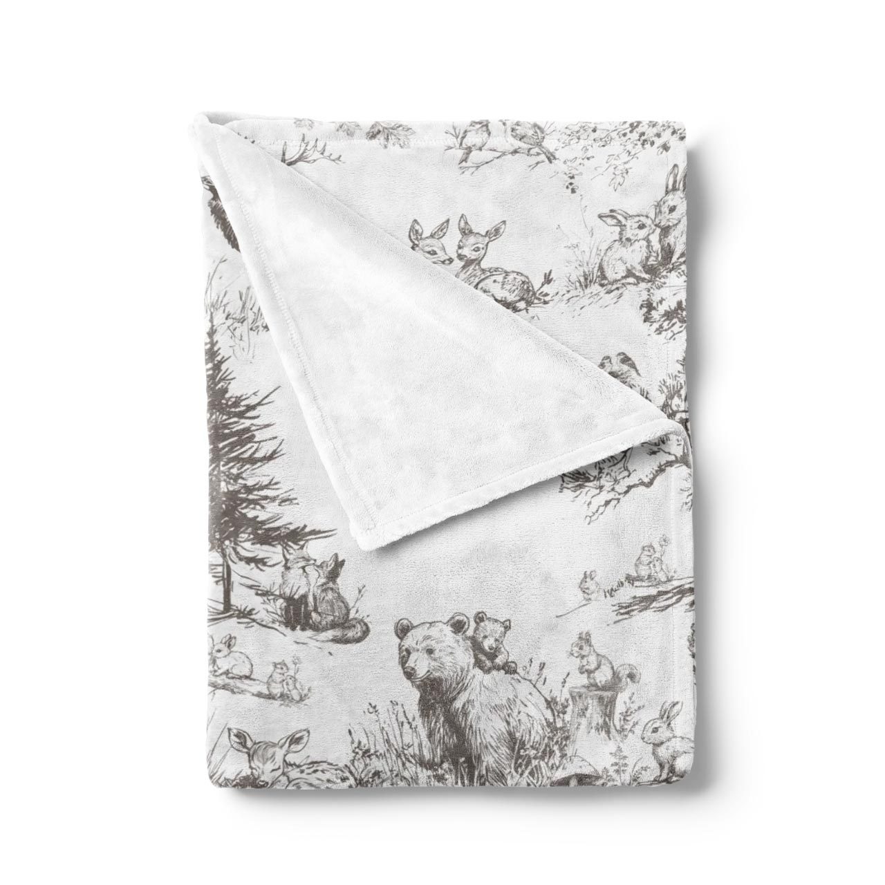 Personalized Wildlife Serenity Fleece Blanket