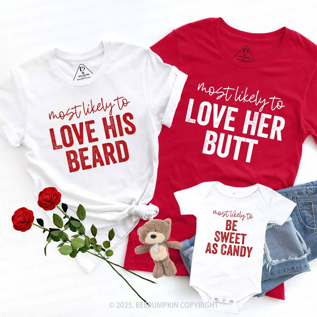 Personalized 40 Most Likely To Valentines Family Shirt