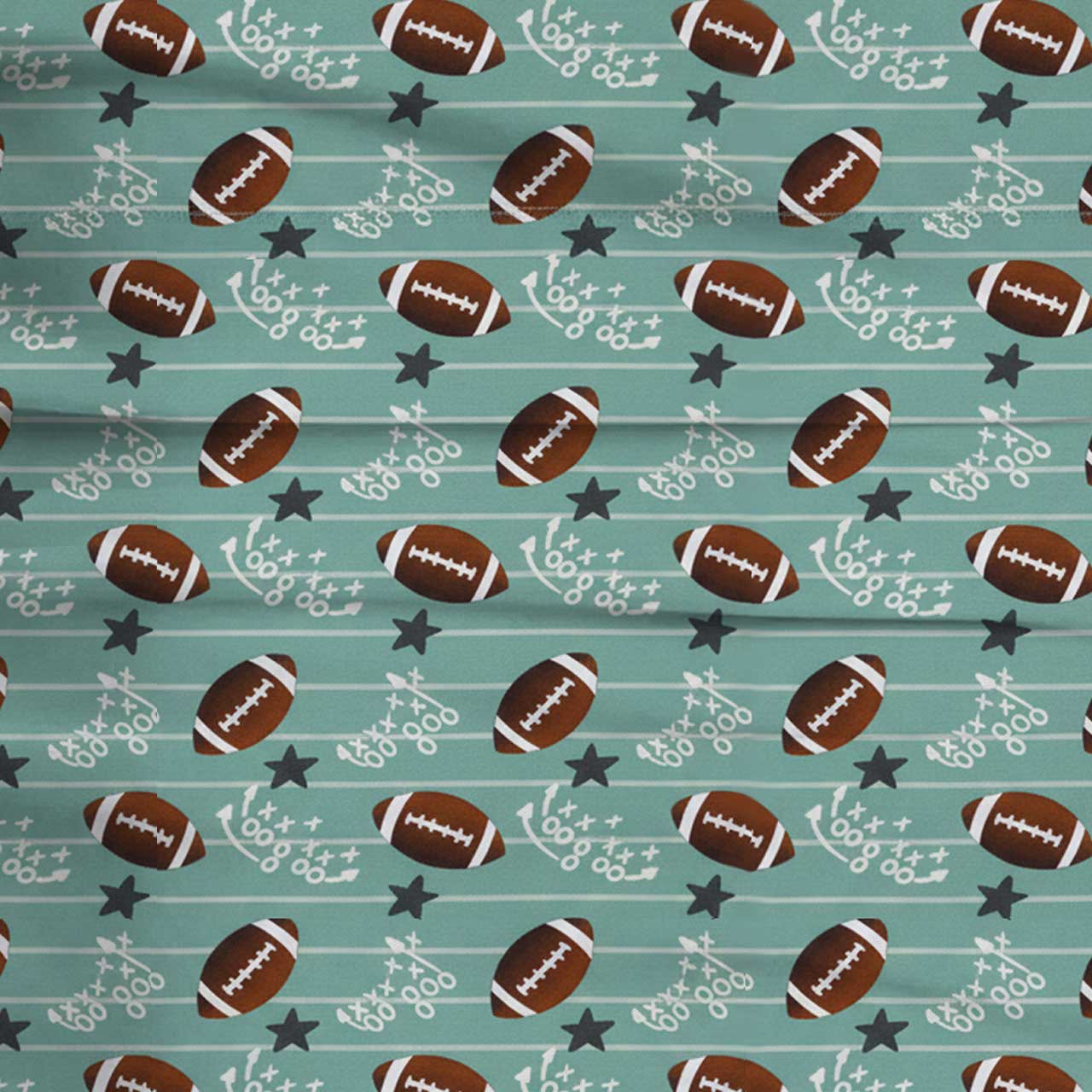 Football Time Two-Piece Pajama Set For Kids