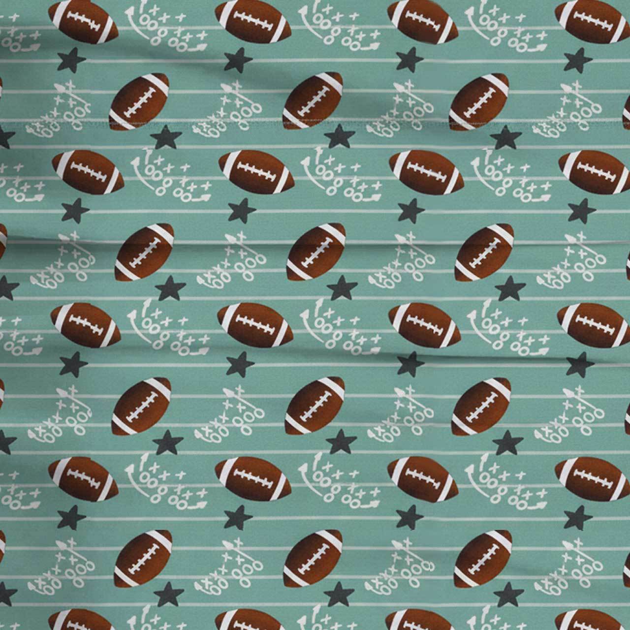 Football Time Two-Piece Pajama Set For Kids