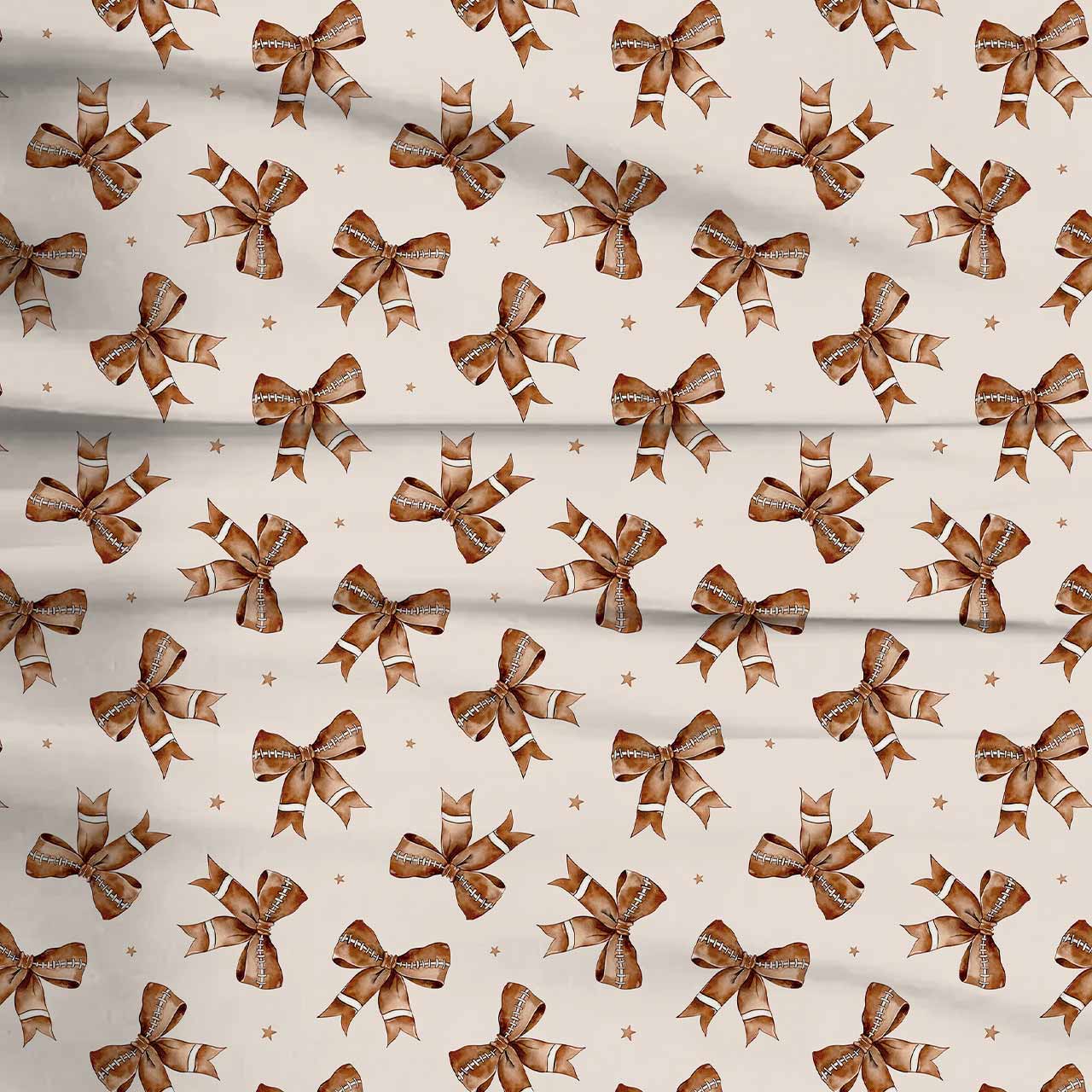 Football Bows Two-Piece Pajama Set For Kids