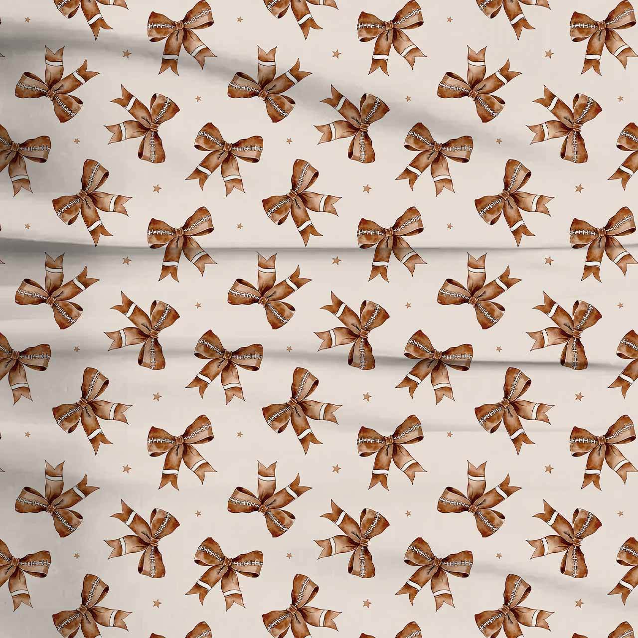 Football Bows Two-Piece Pajama Set For Kids