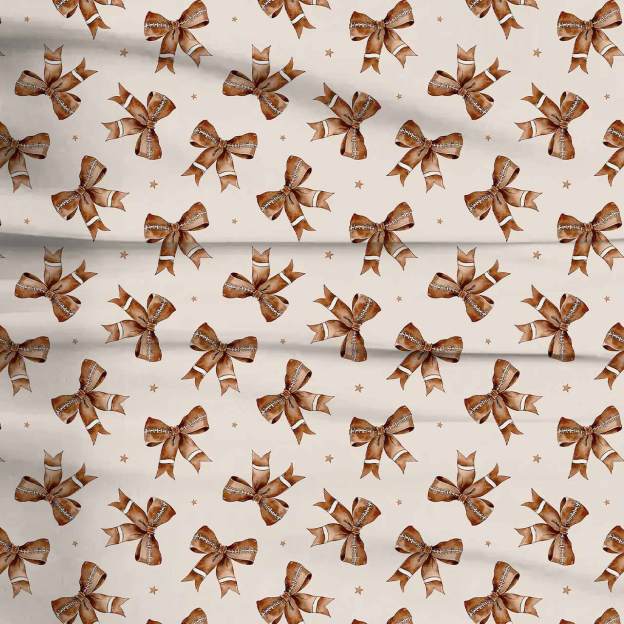 Football Bows Two-Piece Pajama Set For Kids