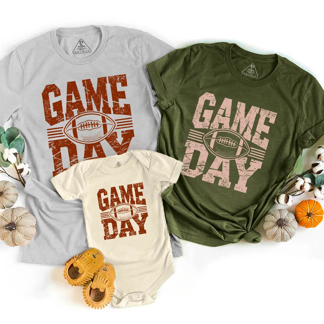 Game Day Football Family Matching Tees Beepumpkin