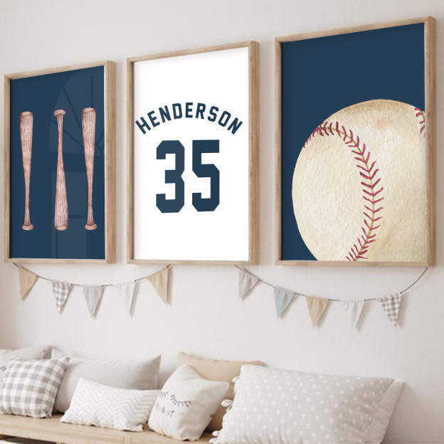 Baseball Spirit Digital Nursery Wall Art
