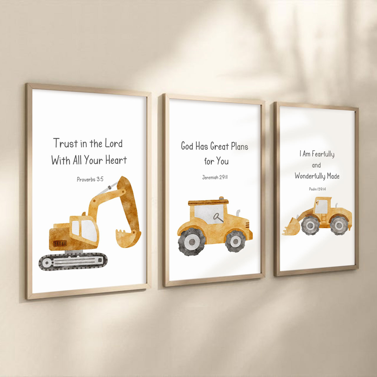 Faith Under Construction Digital Nursery Wall Art