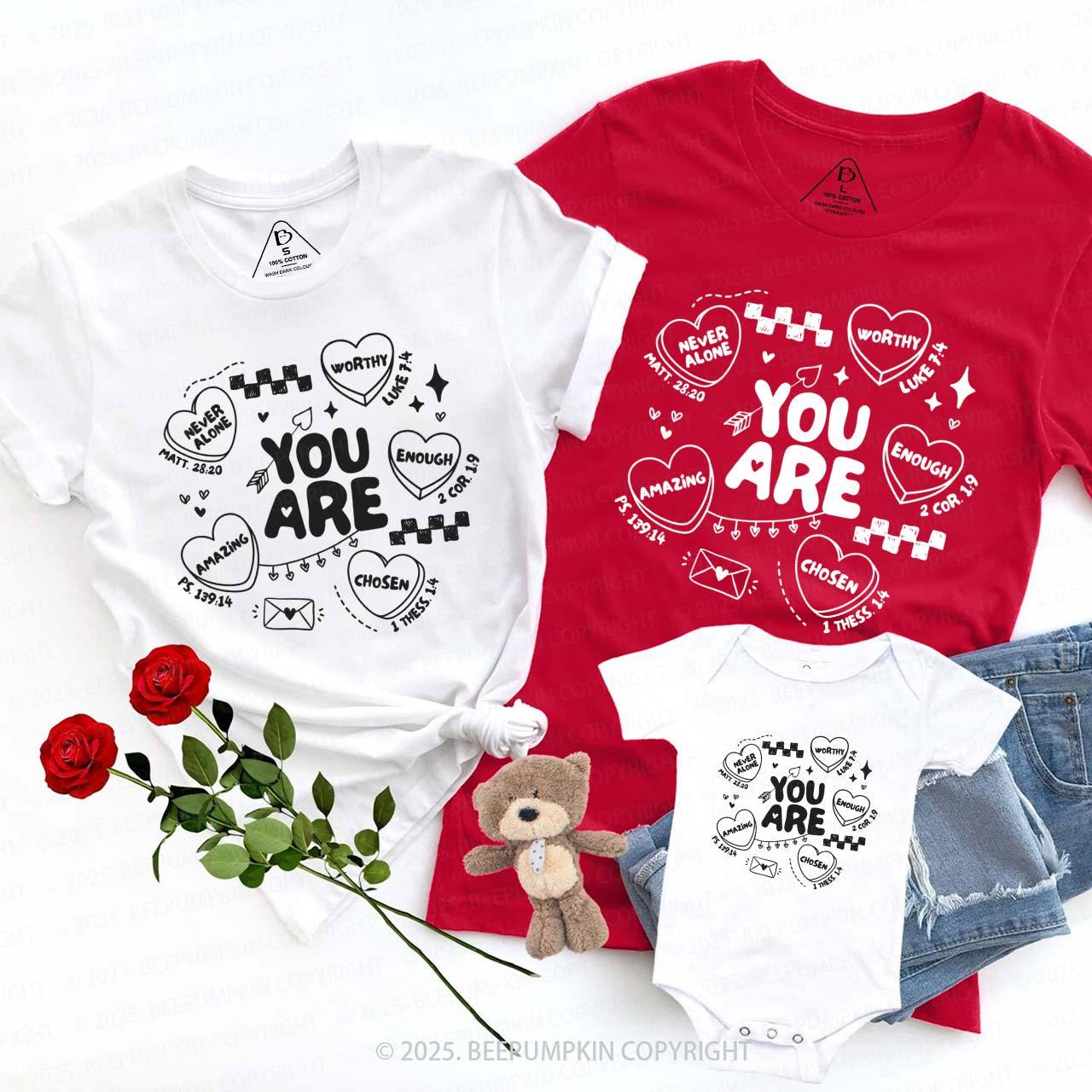 You Are Loved Valentine's Day Family Shirt