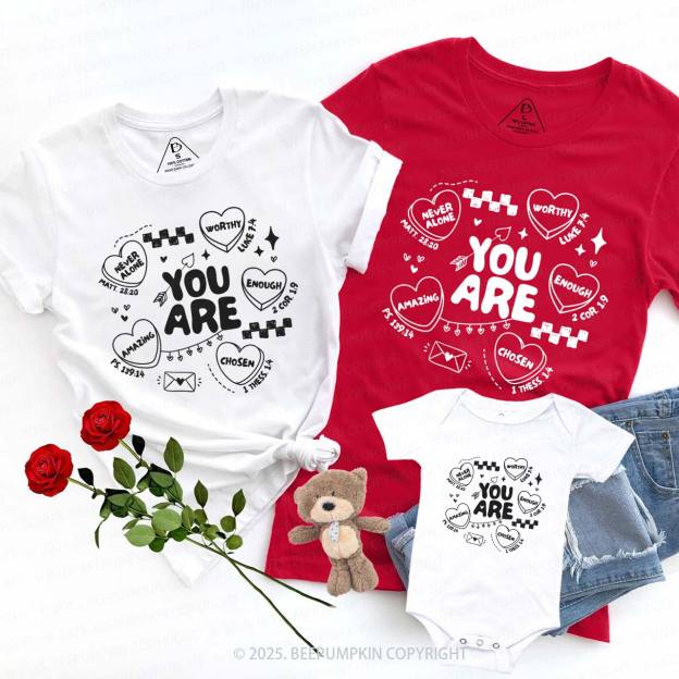 You Are Loved Valentine's Day Family Shirt