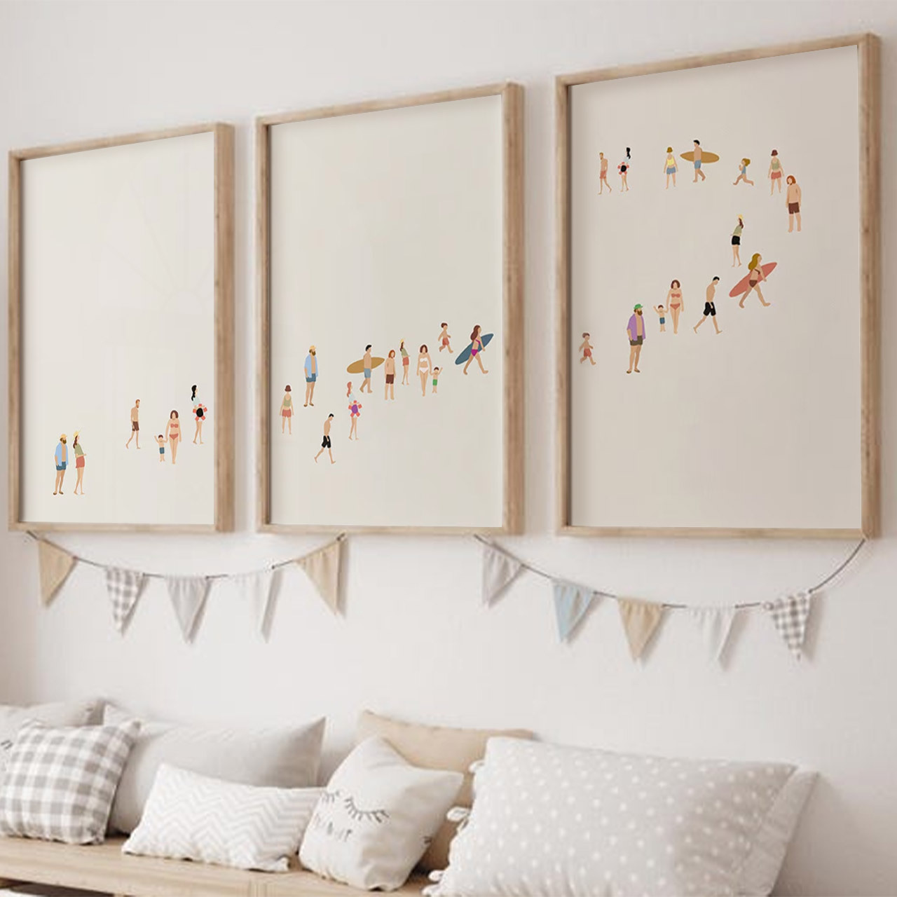 A Day At The Beach Digital Nursery Wall Art