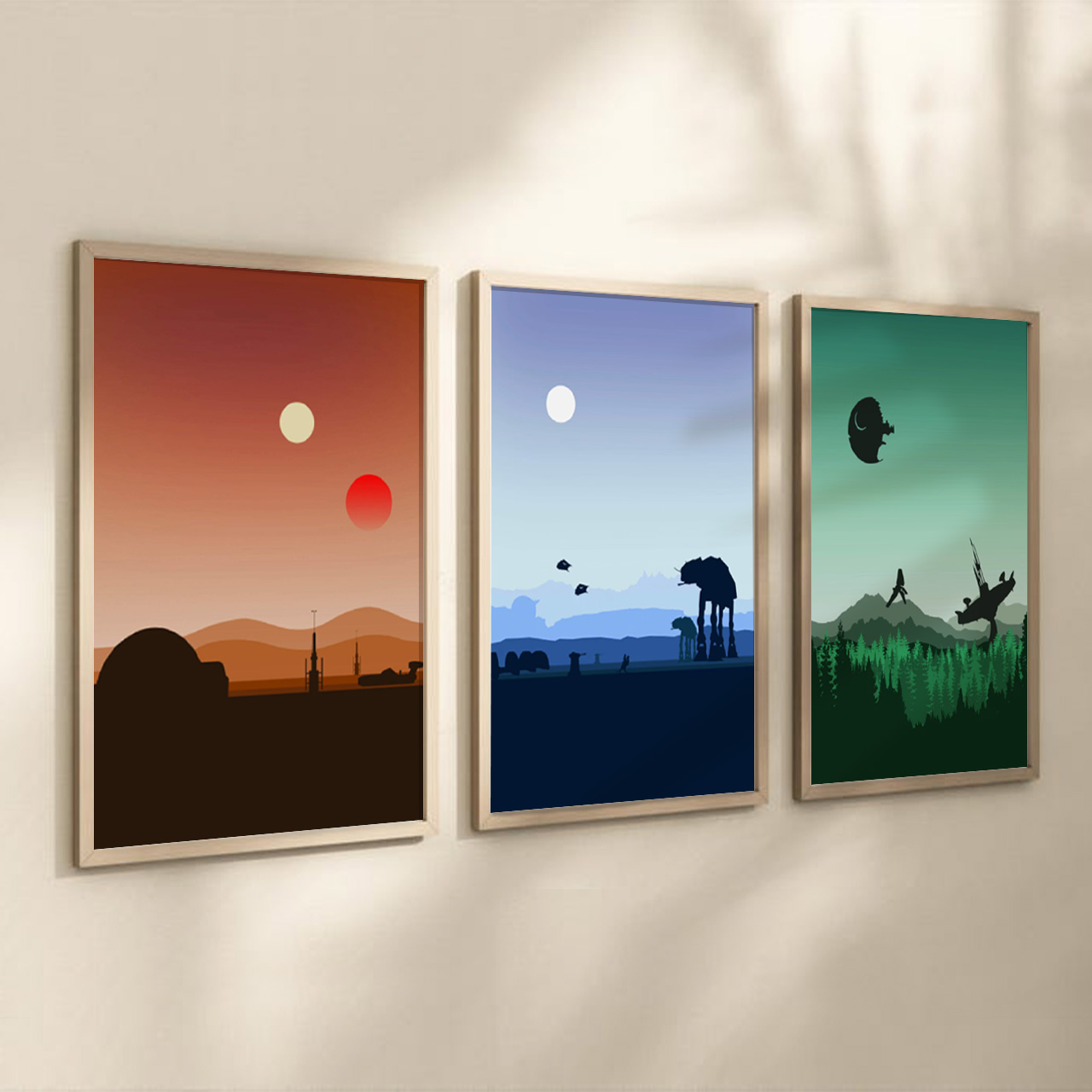 Galactic Horizons Digital Nursery Wall Art