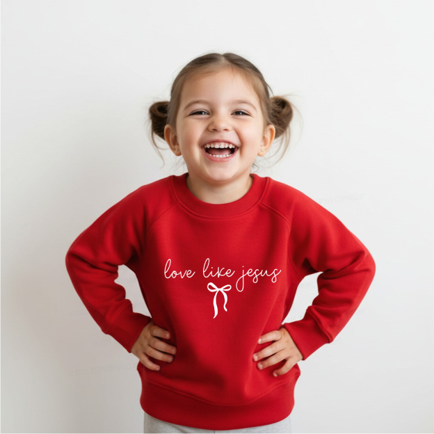 Love Like Jesus Valentine's Day Kid's Sweatshirt