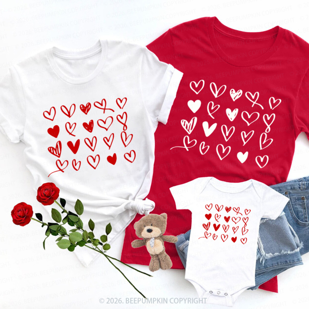 Valentine's Day Love Family Shirt