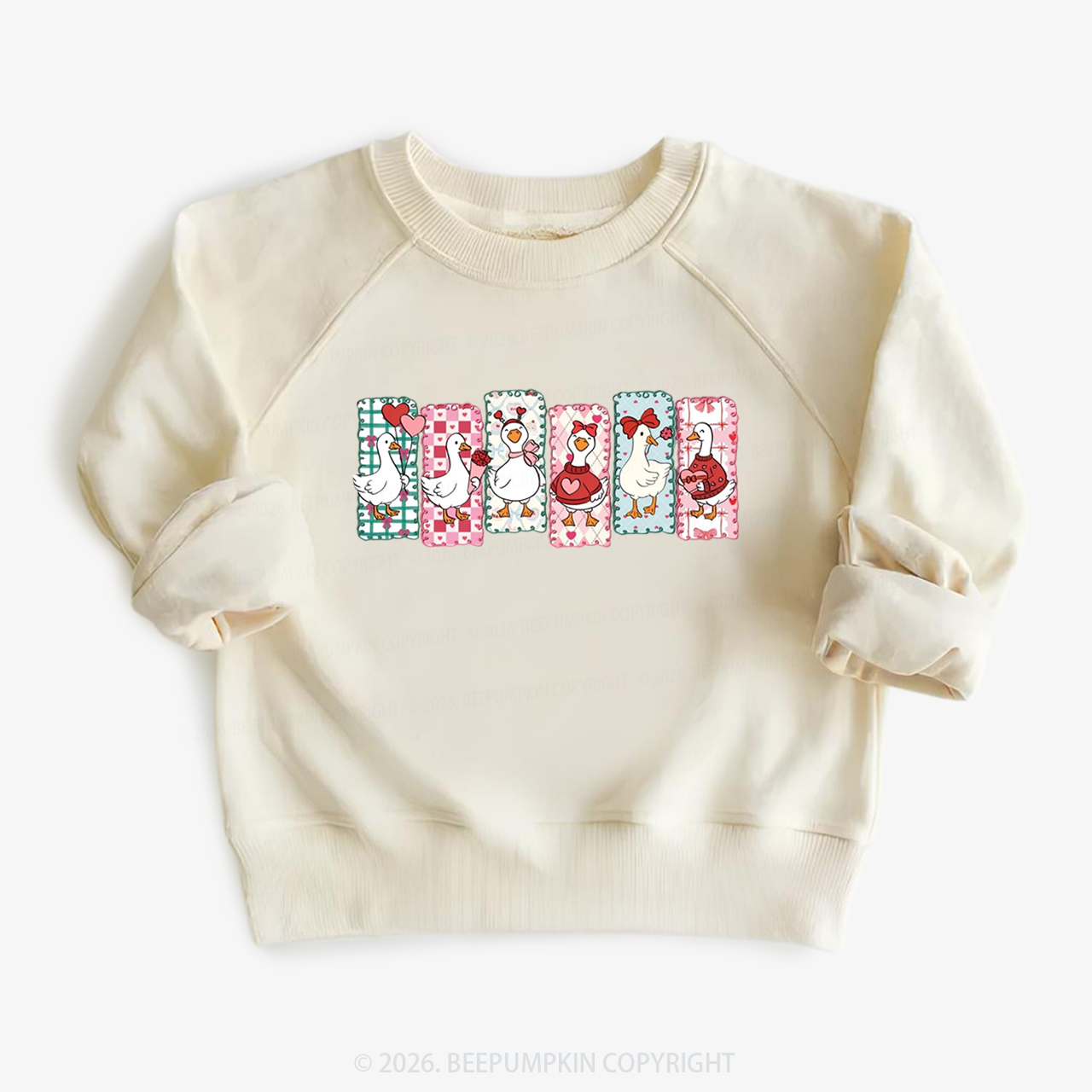 Just a Love Goose Valentine's Day Kid's Sweatshirt