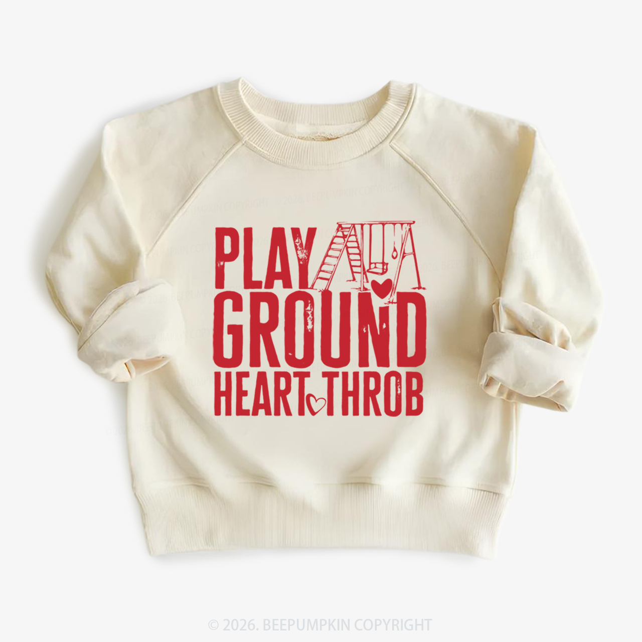 Playground Heartthrob Valentine's Day Kid's Sweatshirt