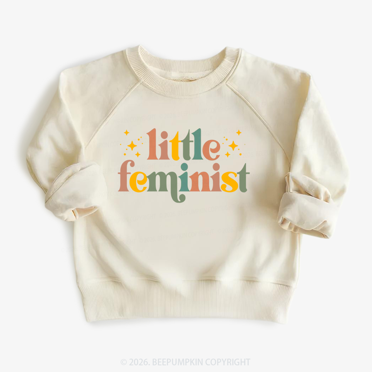  Vintage Little Feminist Kid's Sweatshirt