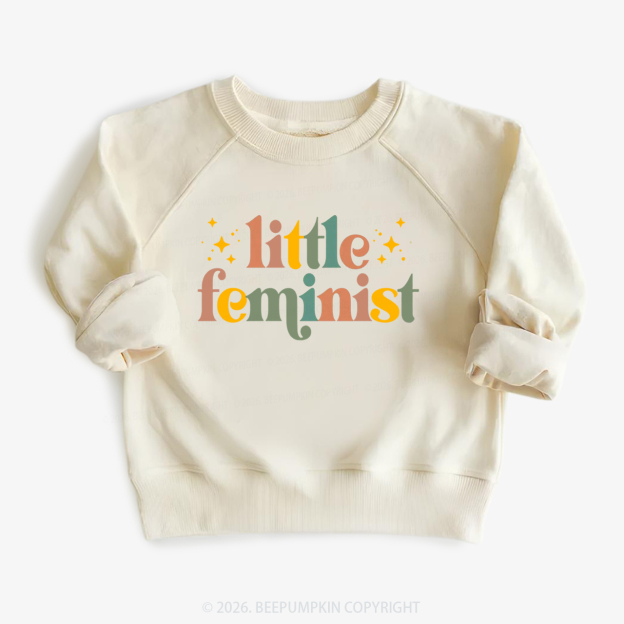  Vintage Little Feminist Kid's Sweatshirt