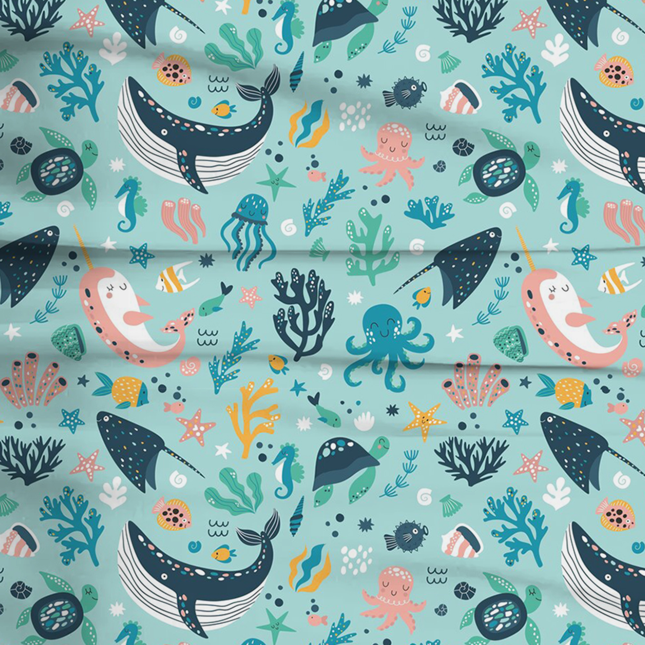 Under The Sea Dreams Two-Piece Pajama Set For Kids