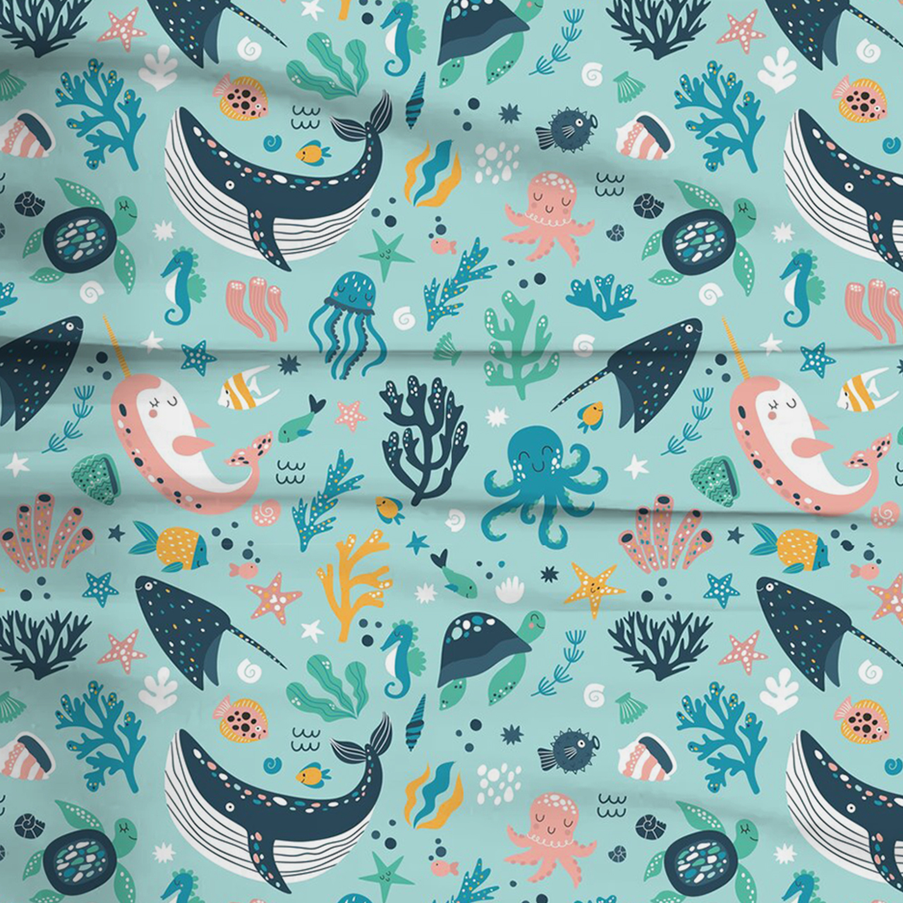 Under The Sea Dreams Two-Piece Pajama Set For Kids