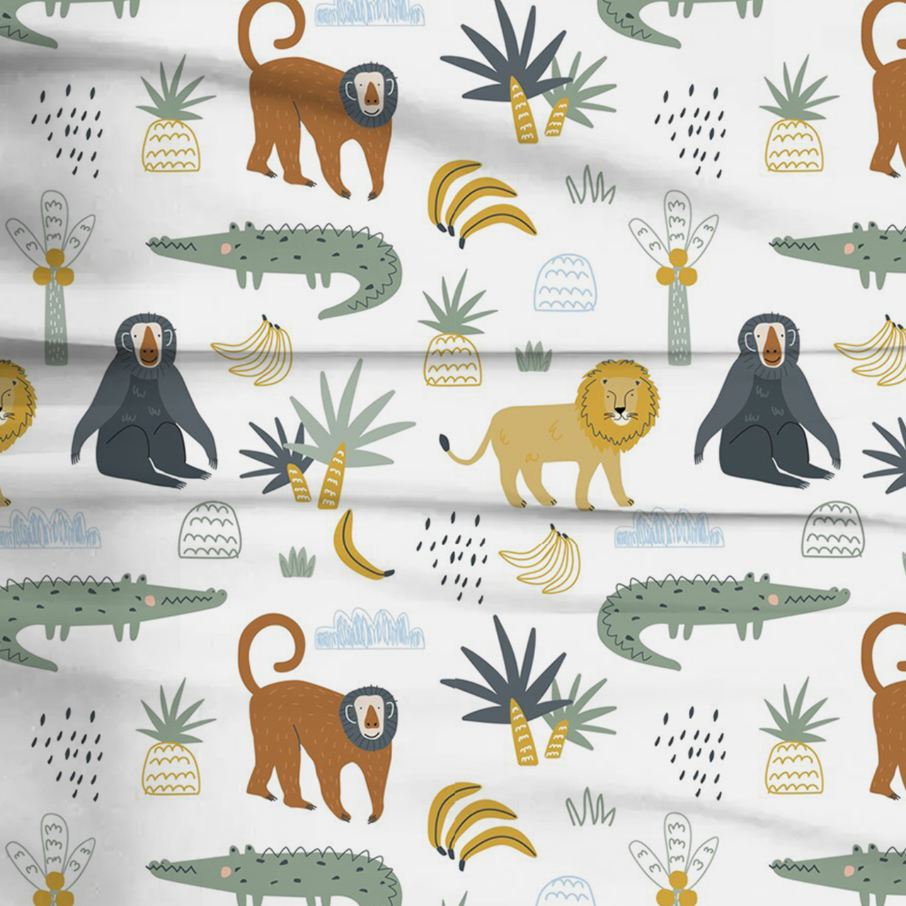 Jungle Safari Two-Piece Pajama Set For Kids