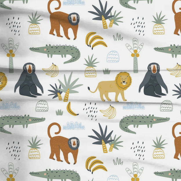 Jungle Safari Two-Piece Pajama Set For Kids