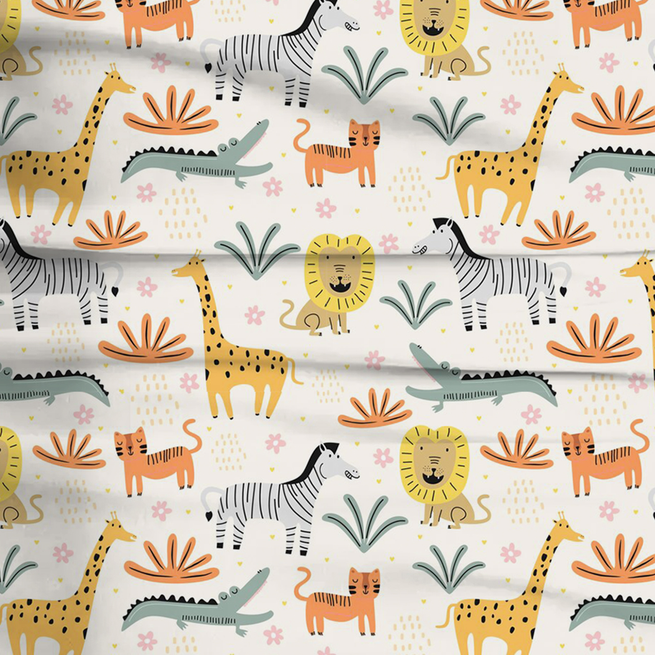 Sunny Safari Two-Piece Pajama Set For Kids