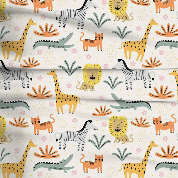 Sunny Safari Two-Piece Pajama Set For Kids