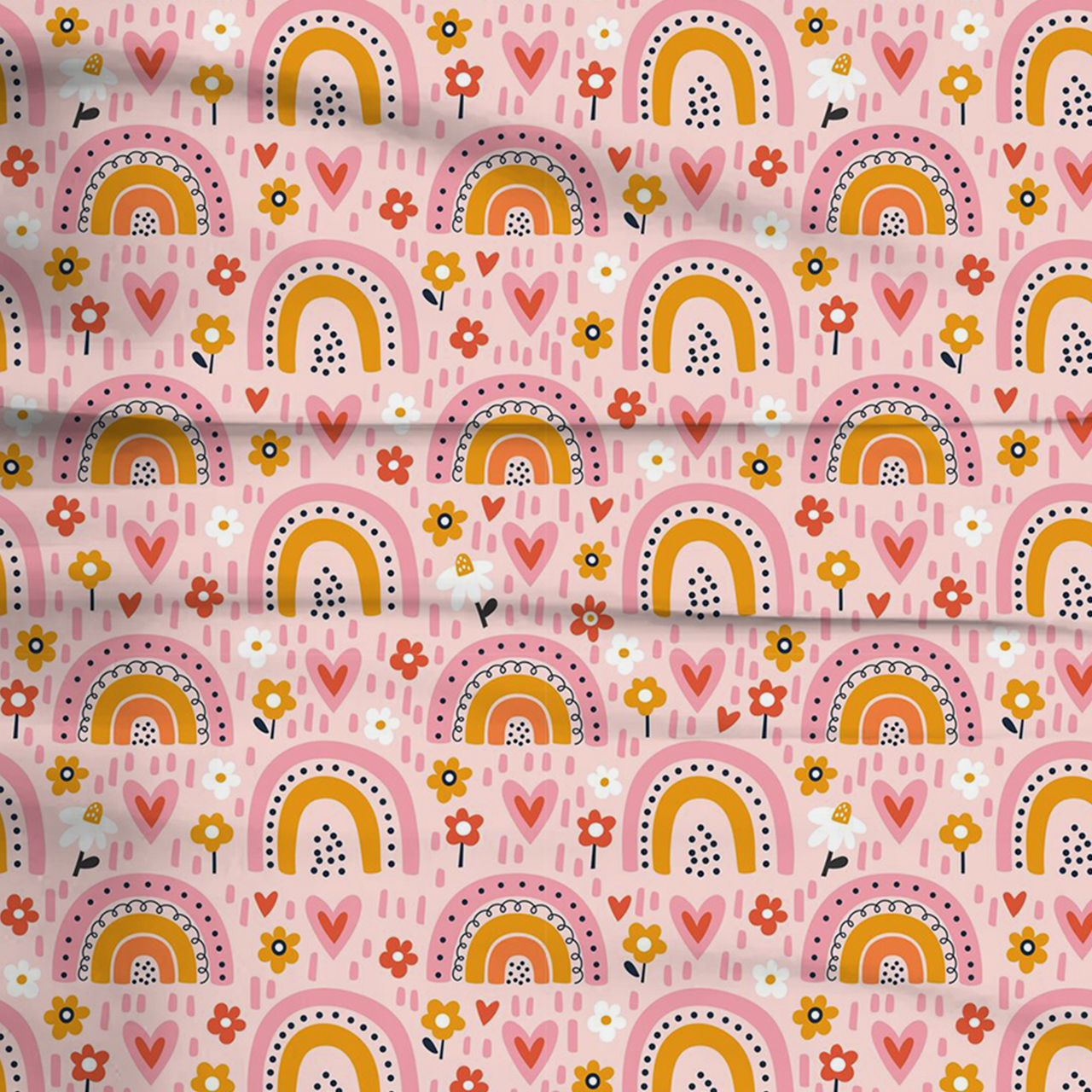 Sweet Rainbow Dreams Two-Piece Pajama Set For Kids