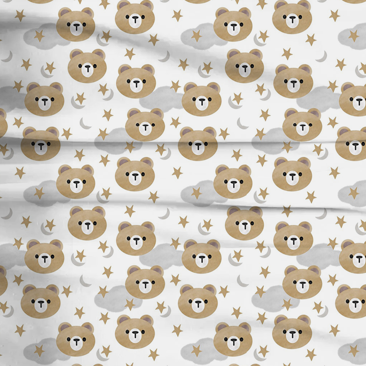 Starry Bear Dreams Two-Piece Pajama Set For Kids