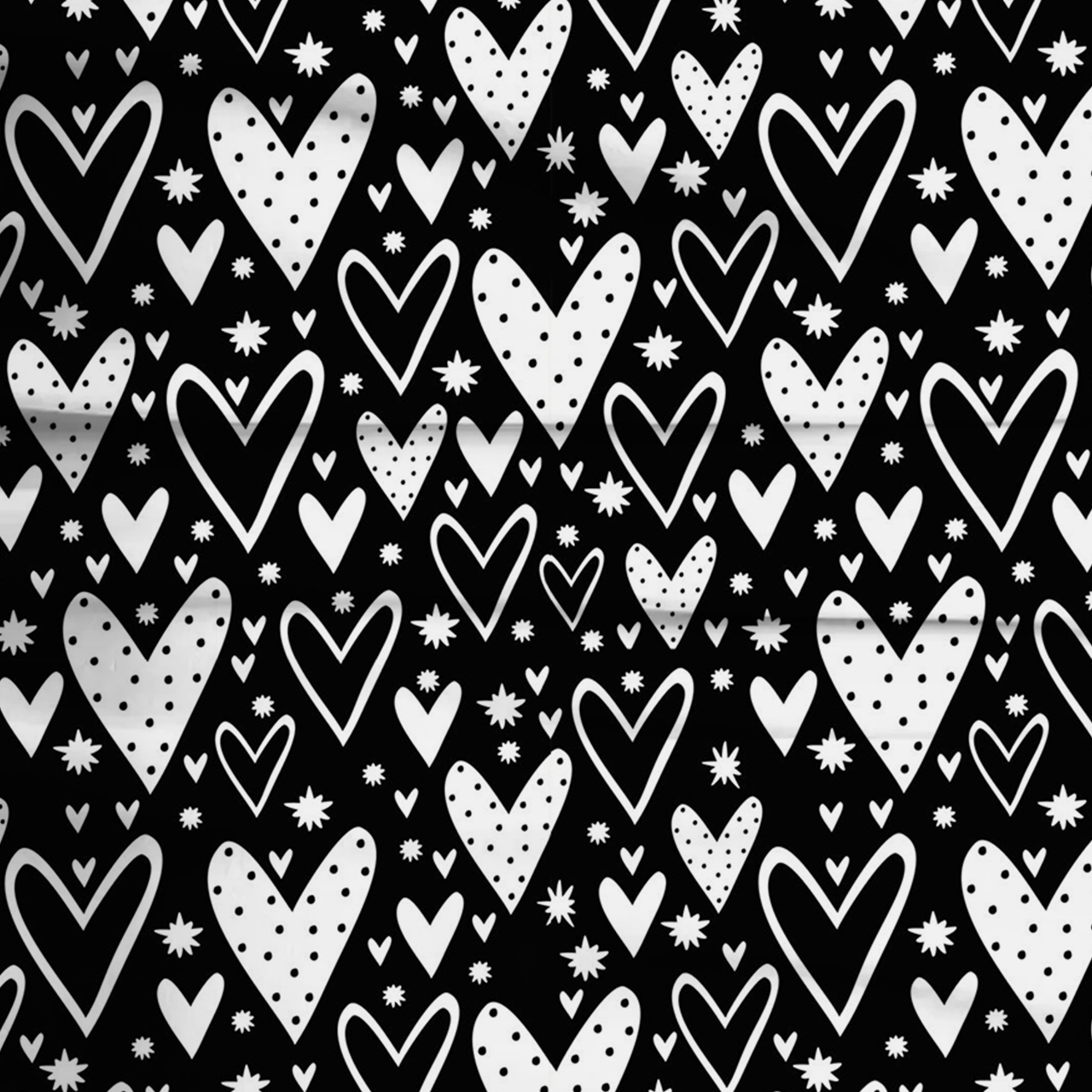 Midnight Hearts Two-Piece Pajama Set For Kids