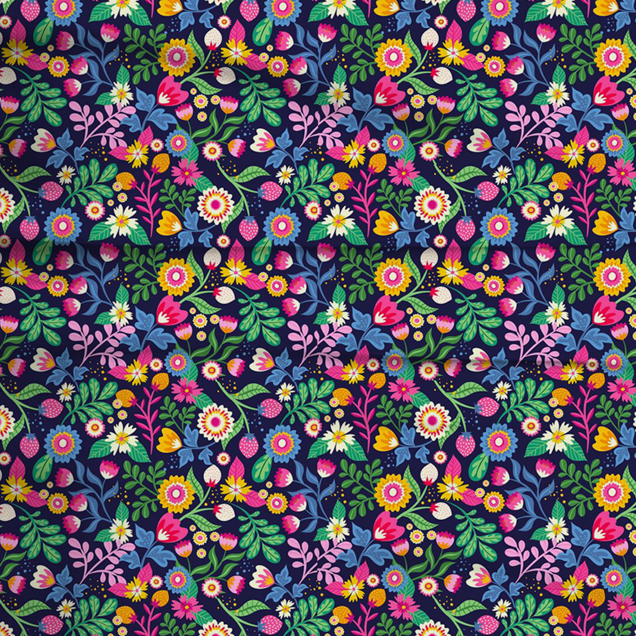 Magical Flower Garden Two-Piece Pajama Set For Kids