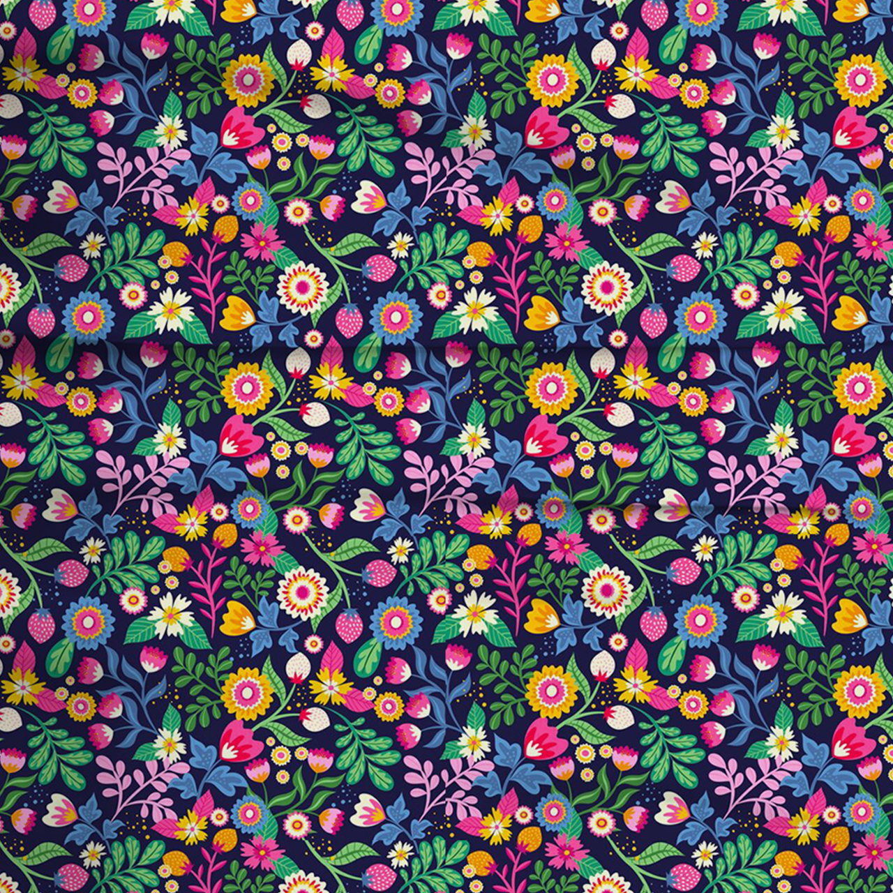 Magical Flower Garden Two-Piece Pajama Set For Kids