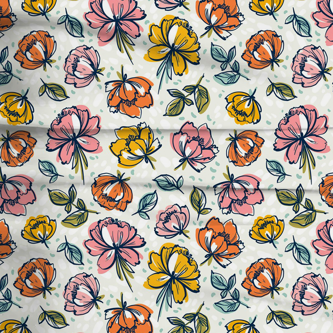 Spring Sunny Garden Two-Piece Pajama Set For Kids