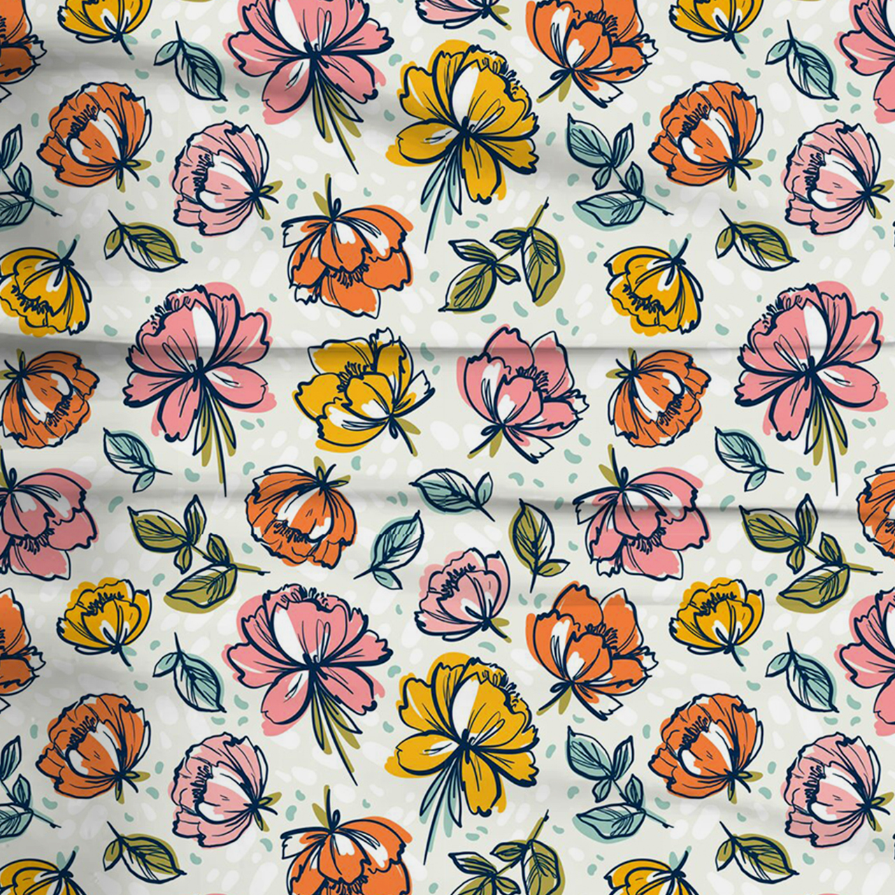 Spring Sunny Garden Two-Piece Pajama Set For Kids