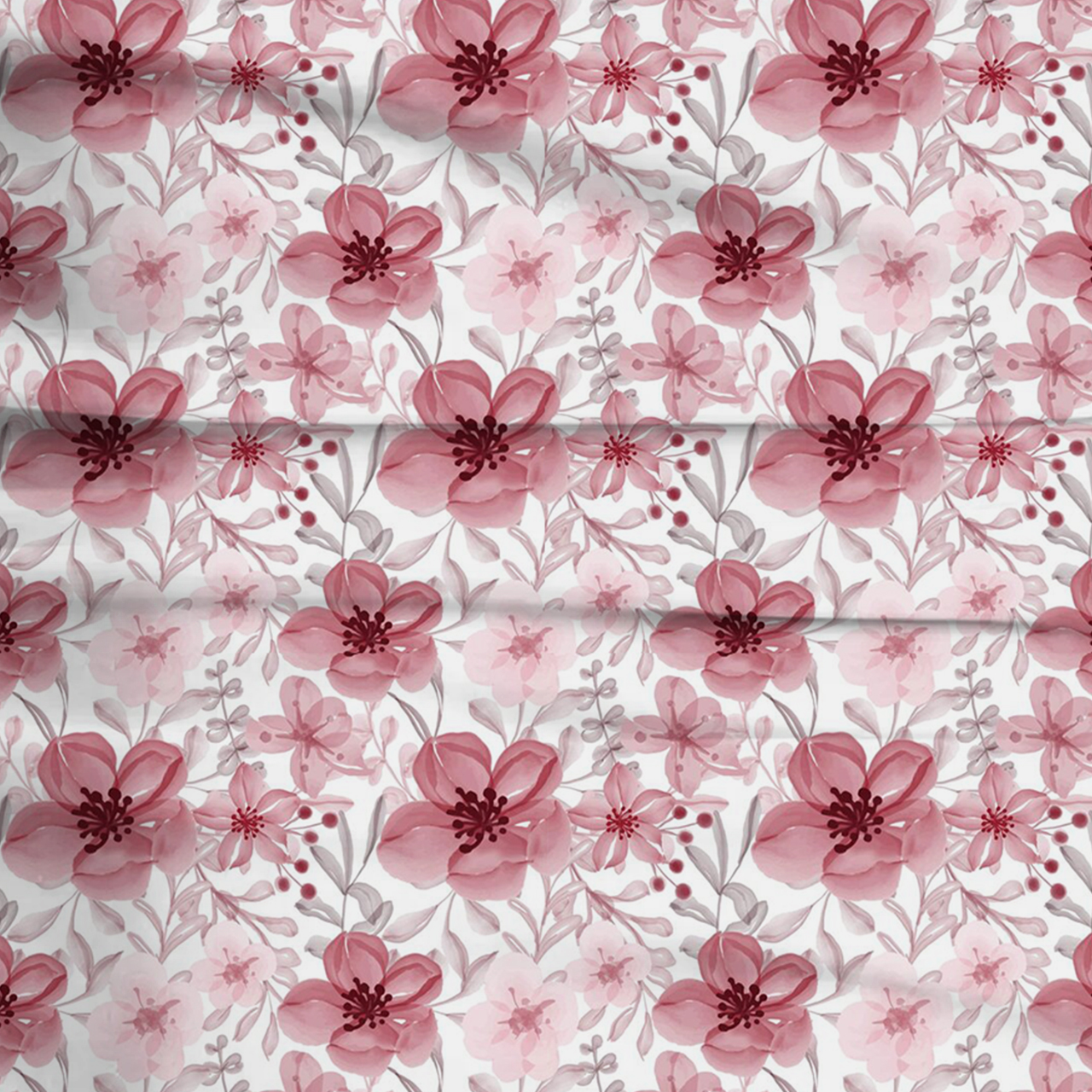 Pink Garden Two-Piece Pajama Set For Kids