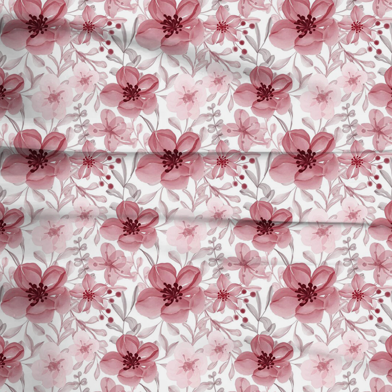 Pink Garden Two-Piece Pajama Set For Kids