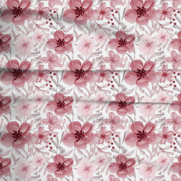 Pink Garden Two-Piece Pajama Set For Kids