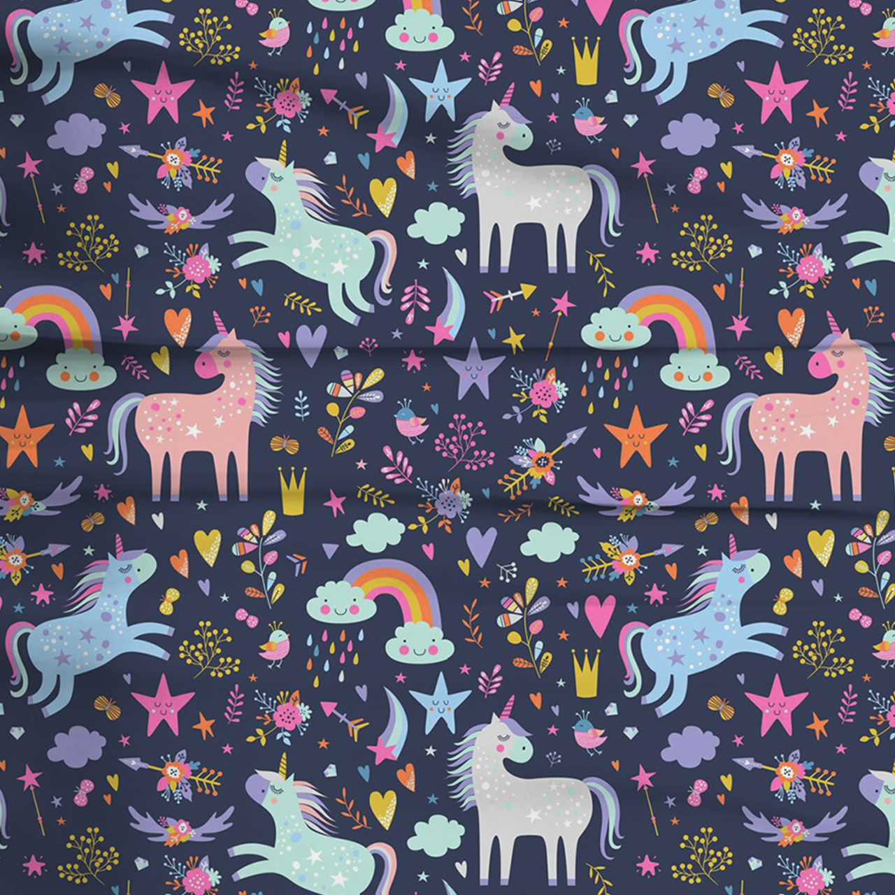 Starlight Unicorn Two-Piece Pajama Set For Kids