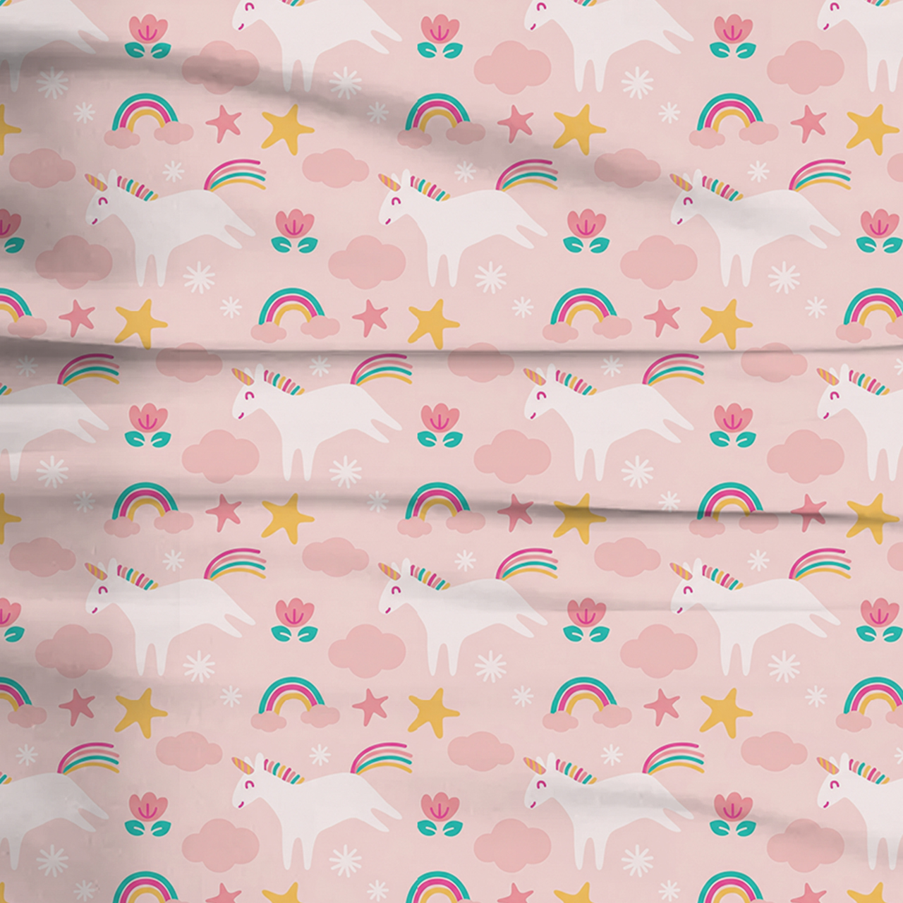 Moonlight Unicorn Two-Piece Pajama Set For Kids