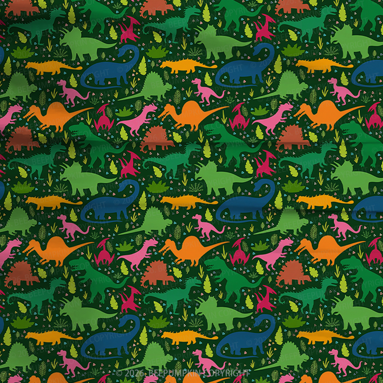 Little Dinosaur Explorer Two-Piece Pajama Short Sets For Toddler&Kids