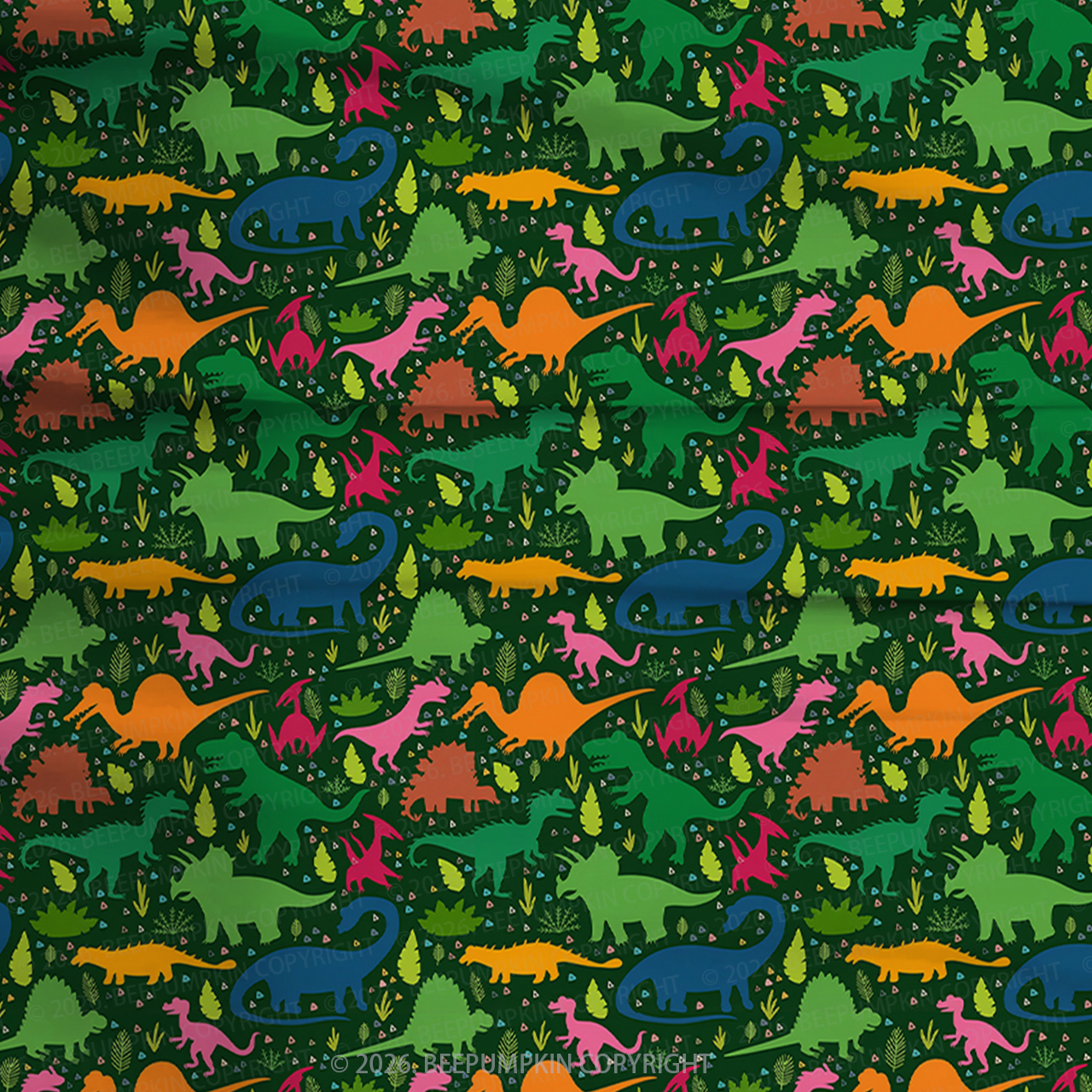 Little Dinosaur Explorer Two-Piece Pajama Short Sets For Toddler&Kids