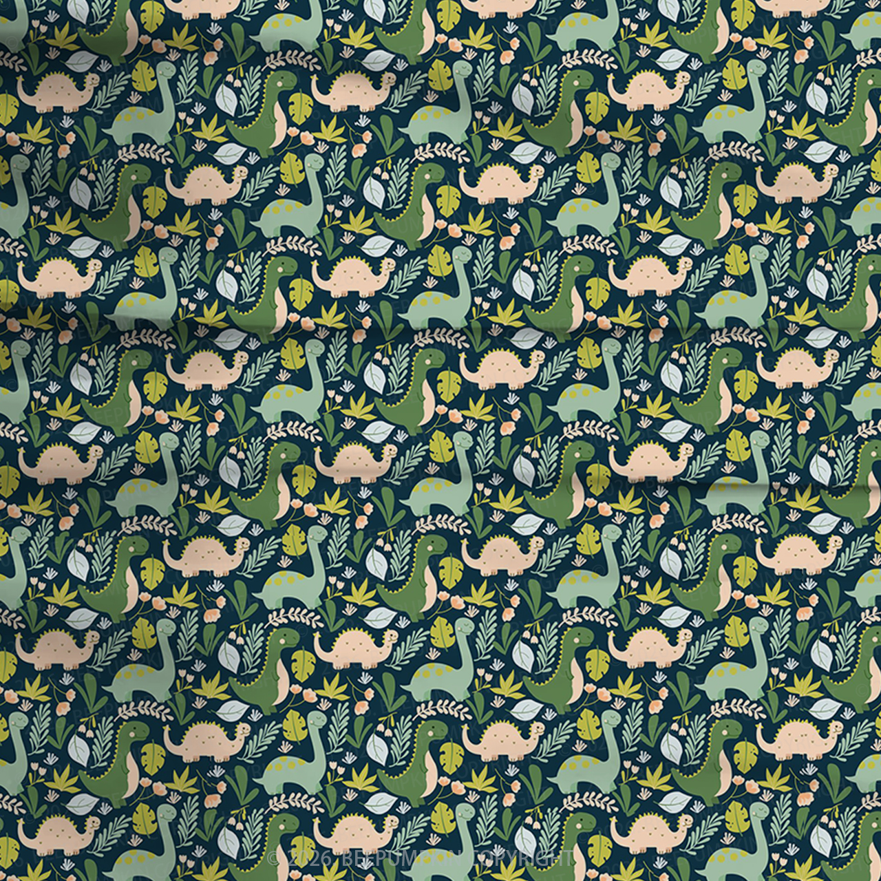 Dreamy Dinosaur Nights Two-Piece Pajama Short Sets For Toddler&Kids