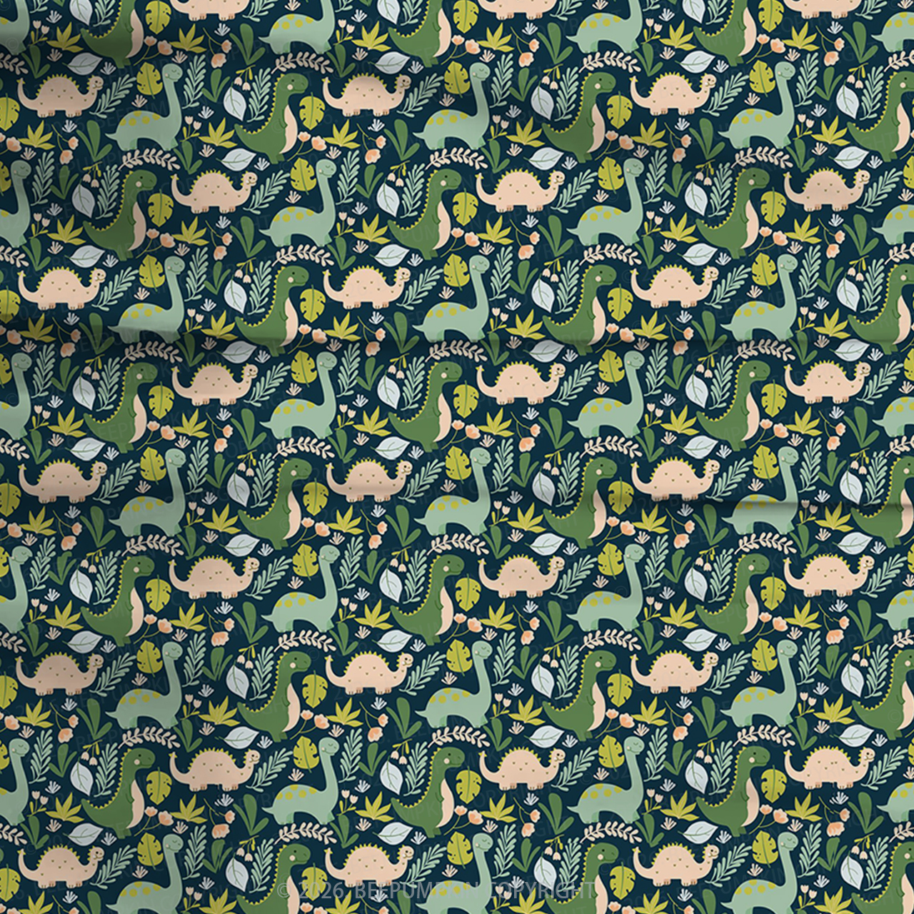 Dreamy Dinosaur Nights Two-Piece Pajama Short Sets For Toddler&Kids