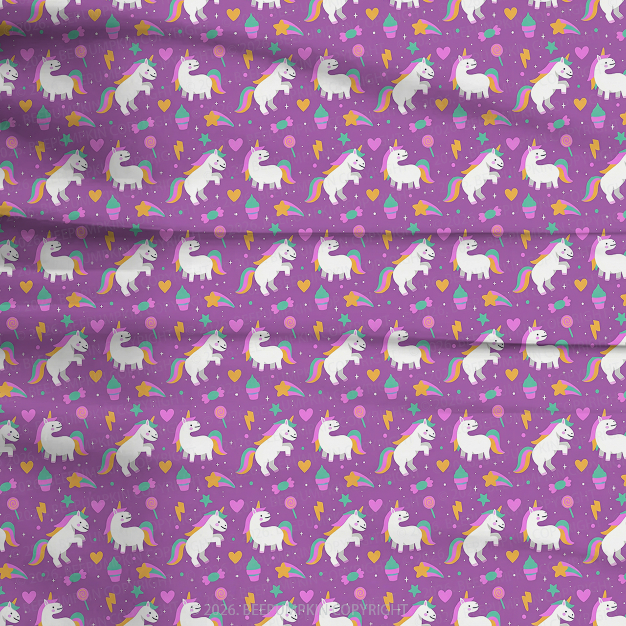 Magical Unicorn Mermaid Two-Piece Pajama Short Sets For Toddler&Kids