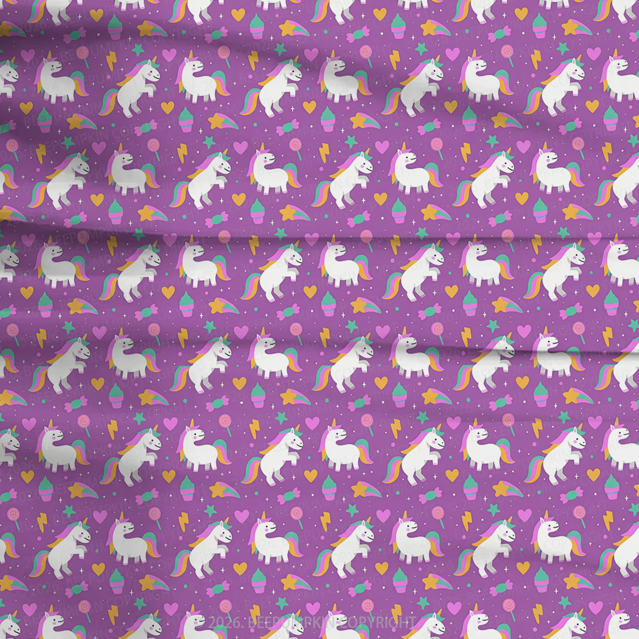 Magical Unicorn Mermaid Two-Piece Pajama Short Sets For Toddler&Kids