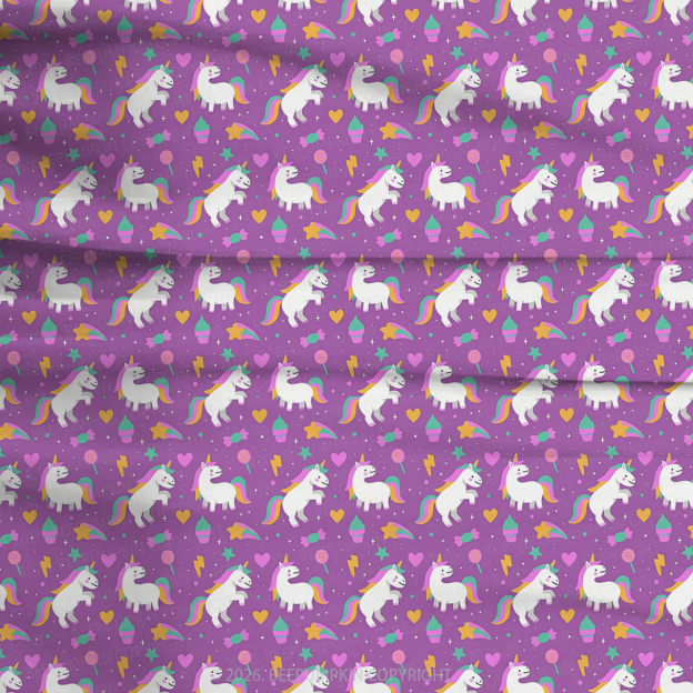 Magical Unicorn Mermaid Two-Piece Pajama Short Sets For Toddler&Kids