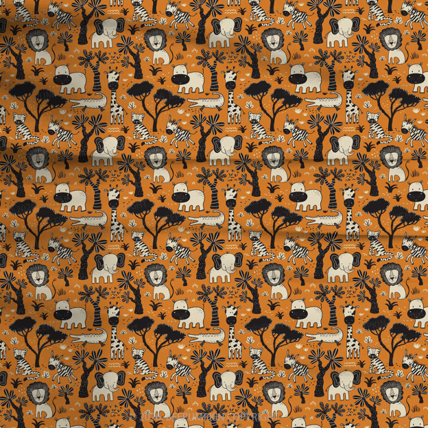 Wild Friends Two-Piece Pajama Short Sets For Toddler&Kids